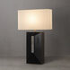 Parallux 30 inch 14 watt Walnut and Weathered Brass Table Lamp Portable Light